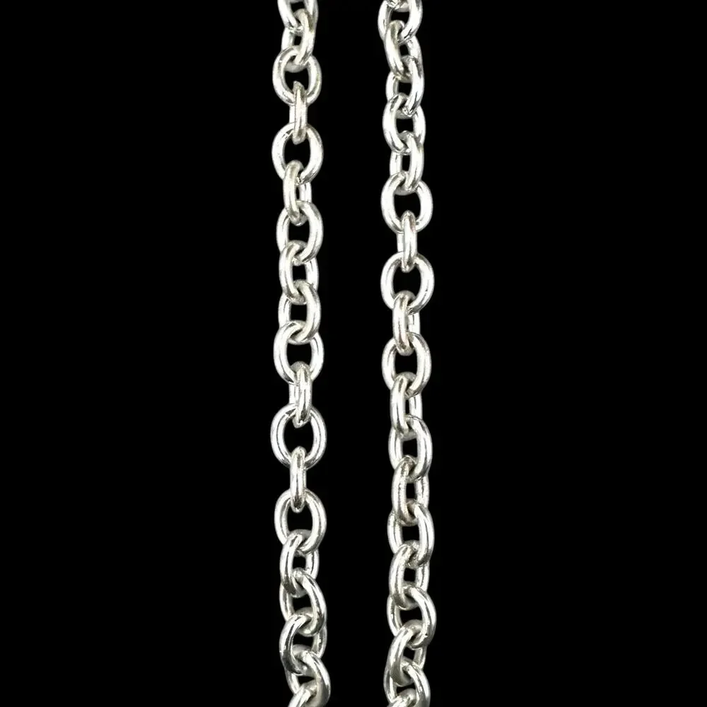 Brooks Brothers Chain Necklace 346 Silver Tone Link Toggle Designer Long 36”